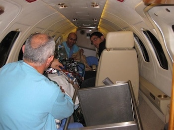 Экстренная эвакуация пациентов в тяжёлом состоянии самолётом неотложной помощи
